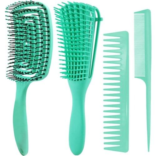 Scalp Massage Comb Hair Brush Women Detangle Hairbrush Anti-Tie Knot Professional Hair Brush Octopus Type Comb Hair Care Styling