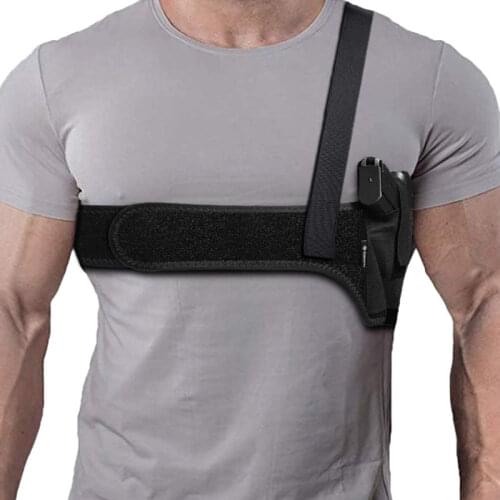 Tactical Belly Band Adjustable Holster Universal Underarm Glock Hand Gun Pouch Police Concealed Invisible Pistol Waist Belt