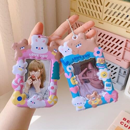 Kawaii Card Holder Rope Student Campus Meal Card Bus Card Access Control Lanyard Korea Anime Protective Cover