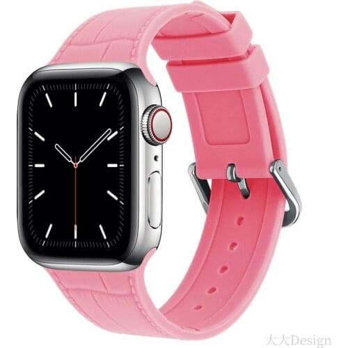 Rubber Sport Strap for Apple Watch Se 6 5 4 Band 44MM 40MM Bracelet Watchband Accessories belt to iWatch Series 4 3 21 38MM 42MM