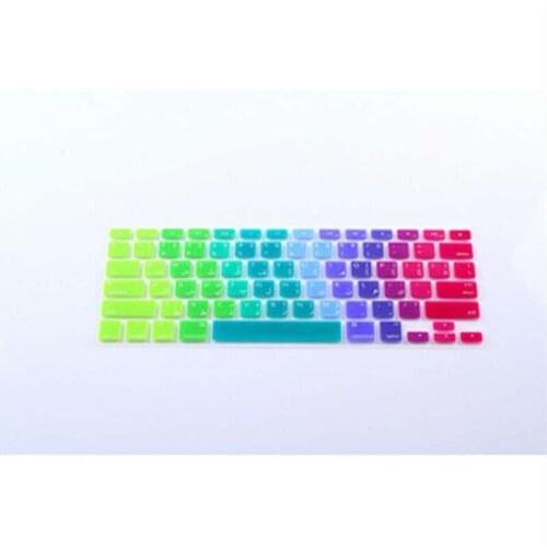 Arabic Letter US Rainbow Silicone Keyboard Cover Skin Protector Protective Film 50pcs for Apple MacBook Pro Retina Air 13 15 17