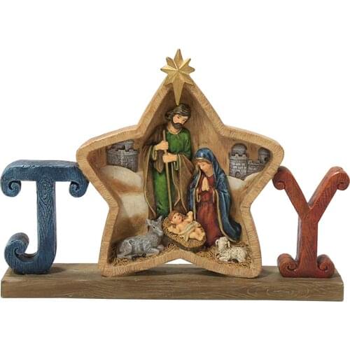 Nativity Scene Statue Baby Jesus Christmas Crib Figurine Ornament Nativity Scene Statue Baby Jesus Christmas Crib Figurine