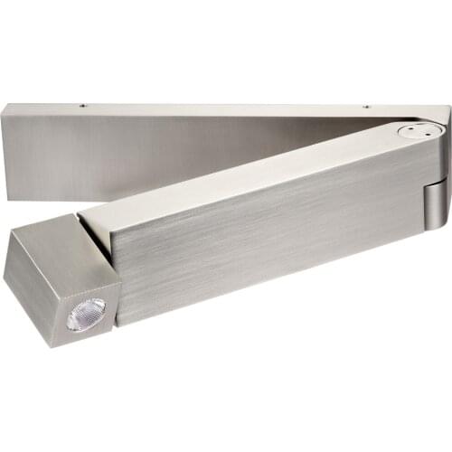 Meanyee CREE LED Wall Reading Lamp Bedside Lights with Switch for Books Reading Rotatable/Foldable/Not Dimmable/Brushed Nickel