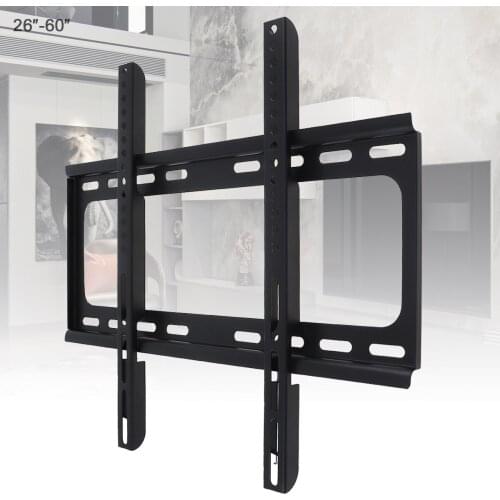 Universal 45KG 1.2mm Cold Ligation Board TV Wall Mount Bracket Flat Panel TV Frame for 26 - 60 Inch LCD LED Monitor Flat Pan
