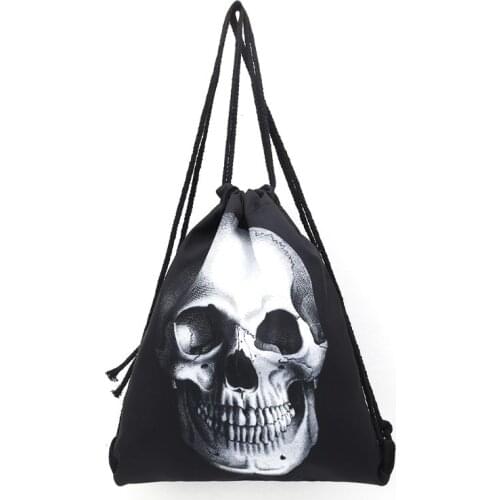 Unisex Waterproof String Drawstring Backpack 3D Print Gym School Shoe Bag