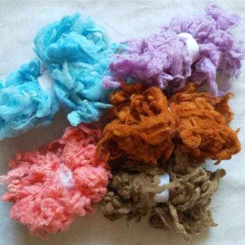 WFPFBEC alpaca Curly Fiber for Wool Felt especially for Poodle/Bichon and Sheep 50g 10g/color 5colors no.2