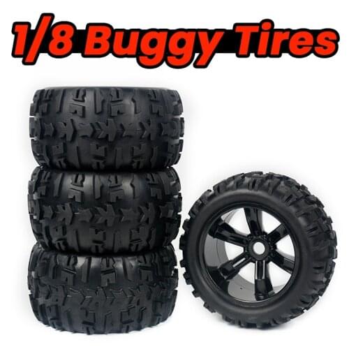 RC Car Parts Remote Control Model Cars 1/8 Racing Truck Bigfoot Tires Off-road Wasteland Tire Wheel Wheels 17mm Adapter 150*90mm