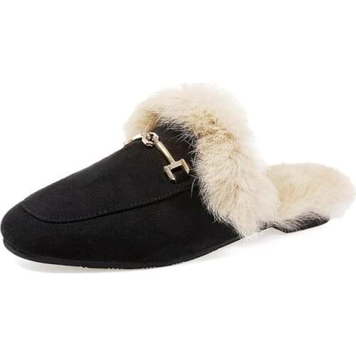 2018 Womens Slide On Slip On Mule Loafer Flats Shoes Slides Slippers New Fashion Woman Mules Flip Flops
