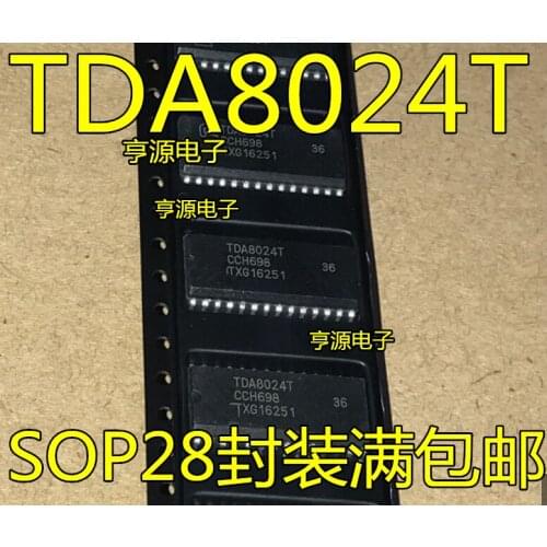 100% New&original In Stock 5pcs/lot TDA8024T TDA8024 TDA8024T/C1 IC SOP28