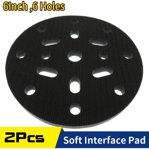 2 PCS Buffing Pad 6 Inch 150mm Soft Buffer Sponge Interface Cushion Pad for Sanding Pads Automobiles Motorcycles Abrasive Tools