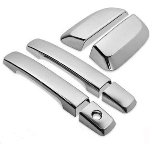 2005-2012 FOR NISSAN PATHFINDER TRIPLE CHROME 4 DOOR HANDLE COVER MOULDING SET