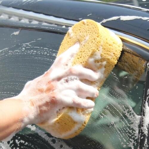 3Pcs Auto Car Windshield Soft Absorbent Perforated Washing Cleaning Sponge Pads