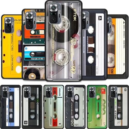 Case for Xiaomi Redmi Note 8 9 10 Pro 7 8T 9T Redmi 9 9i 8A 9A 9C 9T 10 9 Pro Soft Phone Cover Magnetic Radio tape Cassette