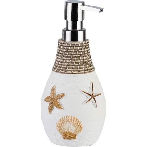Starfish Liquid Soap Dispenser Bathroom Accessories Pump Bottle Containers Design Kitchen Decorative Pottery Hand Sanitizer 2021