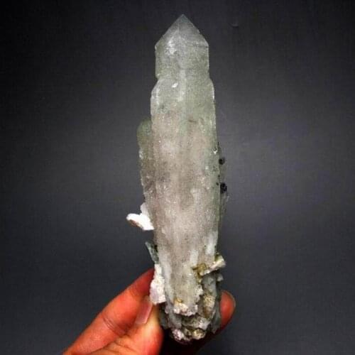 286g Elestial Skeletal Scepter Quartz Pointe - crystals and stones healing Mineral specimen Home Decor feng shui decoration