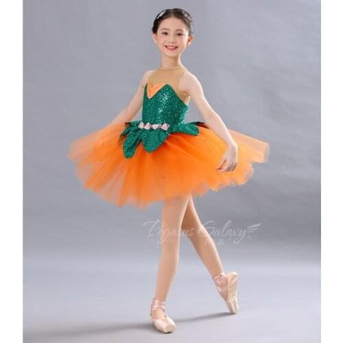 H2702 Children Ballet Dancing Dress Professional Performance Show Stage Mesh Dancewear Girl Competition Swan Lake Tutu Dresses