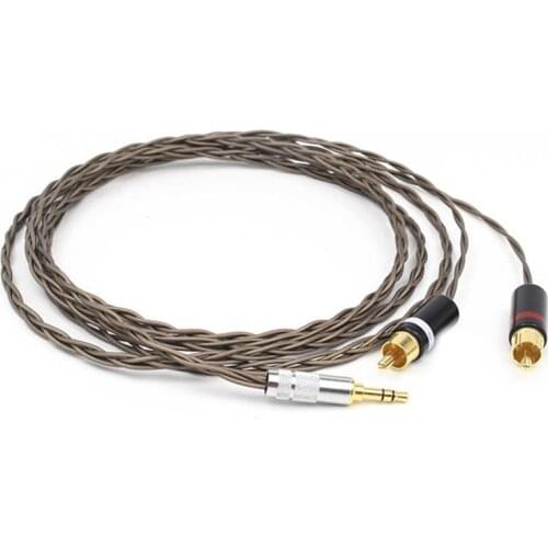 Hifi 3.5mm to 2 RCA Cable Nordost Odin Siver-plated 3.5mm jack to 2rca Male Audio Aux Cable