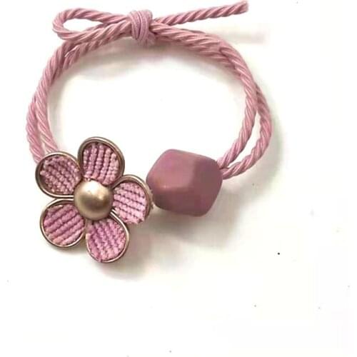 1PCS Lovely Fabric Flower Ball Elastic Hair Bands Knot Scrunchie Women Headbands Fashion Korean Hair Accessories For Girls NEW