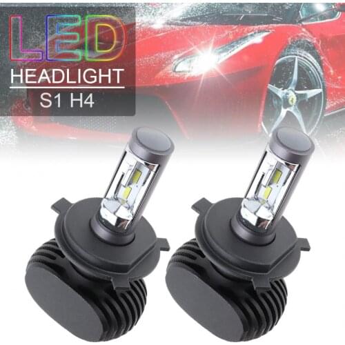 2pcs12V H4 S1 50W 8000LM 6000K CSP LED Car Headlight Kit Automobile Fog Lamp Hi / Lo Light Bulbs