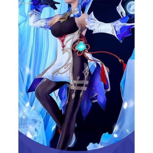 Hot Selling Game Genshin Impact Ganyu Cosplay Costume Female Cute Uniform Suit Full Set Activity Party Role Play Clothing S-XL