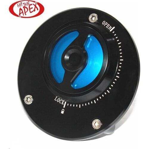 Motorcycle Fuel Tank Cap for Yamaha FZ8 2010-2015 2016 2017 2018 Aluminum Keyless Twist off Gas Cover Waterproof Dustproof FZ8