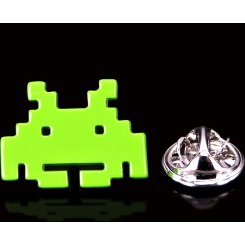 Summer new high quality brass material green robot Brooch mens Lapel Pin fashion style hat scarf backpack badge womens jewelry