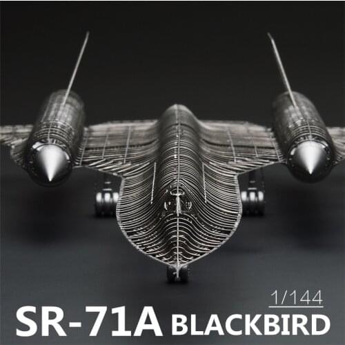 MMZ MODEL Jasmine 3D metal puzzle 1/144 SR-71A BLACKBIRD Full PE Model Assembly metal Model kit DIY 3D Laser Cut Model puzzle