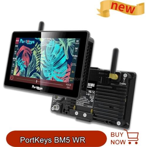 Portkeys BM5 III WR Monitor 2200Nit Anti-Fingerprint 5.5 Inch Touch Screen 1920*1080 Wireless Camera Control Komodo/Bmpcc 4K/6K