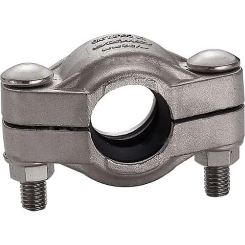 Stainless Steel SS304 Pipe Clamp Hoop fit Pipe OD 26.7-73 Trench Type Hoop DN20-DN65 PN16