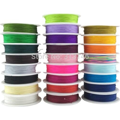0.4mm 10M/Roll Chinese Knot Nylon Beading Cord Thread String Wire Braided Kumihimo DIY Jewelry Making Shamballa Macrame Rope