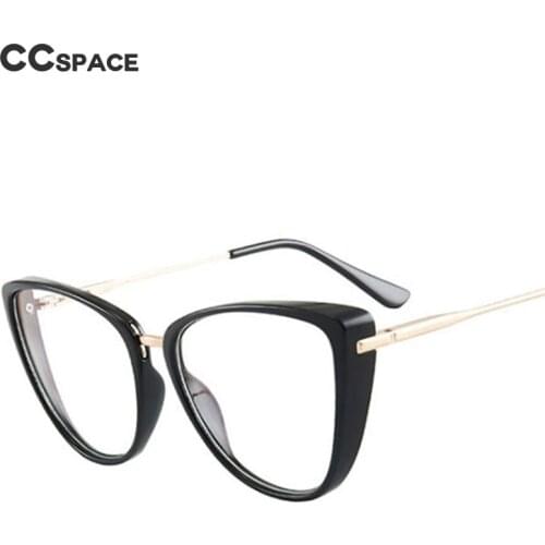 49583 Cats Eye Plastic Titanium Spectacle Frame Anti-Blue Light Mens and Womens Optical Fashion Computer Eyeglasses