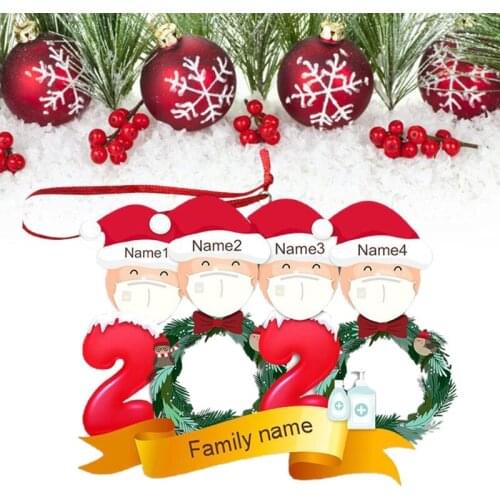 Personalized Survived Family Snowman Ornament 2020 Christmas Holiday Decor Gift Y4UD
