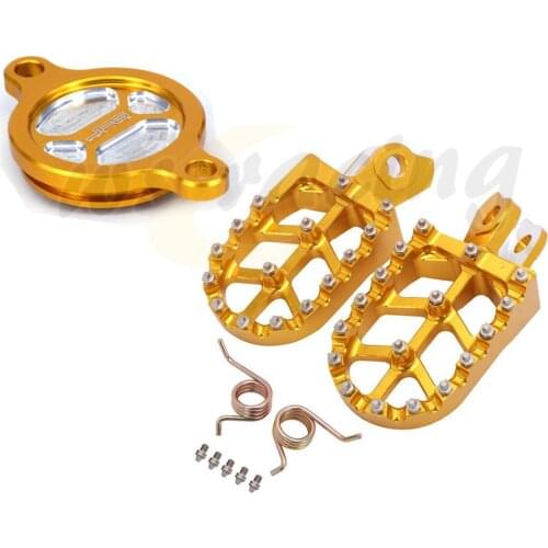 Motorcycle Foot Rest Peg Footpegs Oil Plug Filter Cover For Suzuki RMX450Z 10-17 RMZ450 08-18 RMZ250 07-10 16 RMZ 450 250
