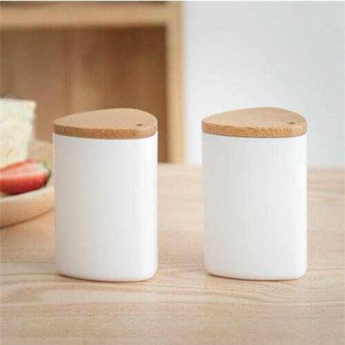 Wood Toothpicks Holder Small Bottles For Cotton Wheels Cotton Buds Case Mini Storage Jar Organizer Home Decor