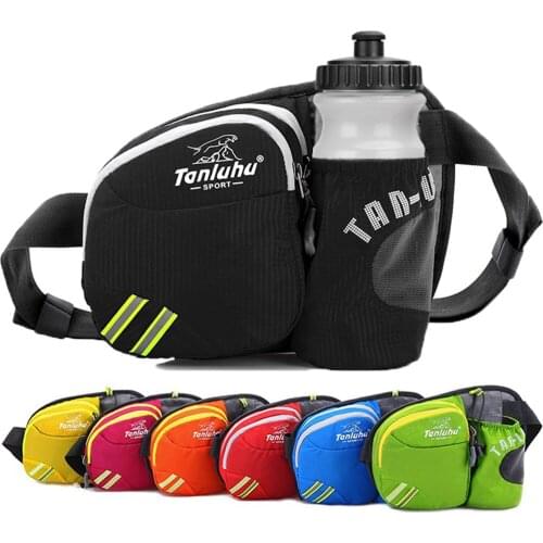 Running Bag Waist Belt Pack Outdoor Marathon Gym Sport Fitness Water Bottle Pouch Fanny Riding Waist Pack men women Phone Pocket