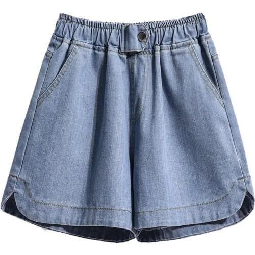 Short Femme Plus Size Jean Shorts Harajuku Vetement Femme 2021 Summer Womens Denim Shorts Jeans Women Clothing Loose Ropa