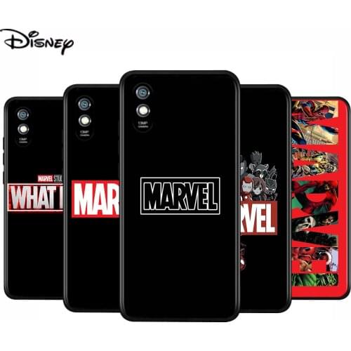 Silicone Cover Marvel Logo For Xiaomi Redmi 9 9T 9C 8 7 6 Pro 9AT 9A 8A 7A 6A S2 5 5A 4X GO Phone Case
