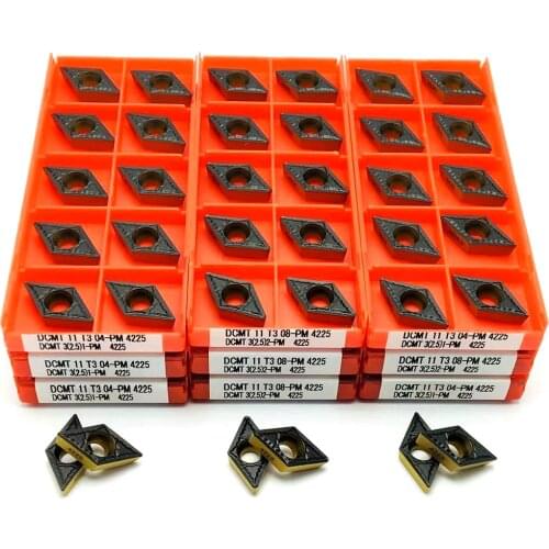 DCMT11T304 PM 4225 DCMT11T308 PM 4225 carbide inserts high quality internal turning tools lathe tools DCMT 11T304 turning tools