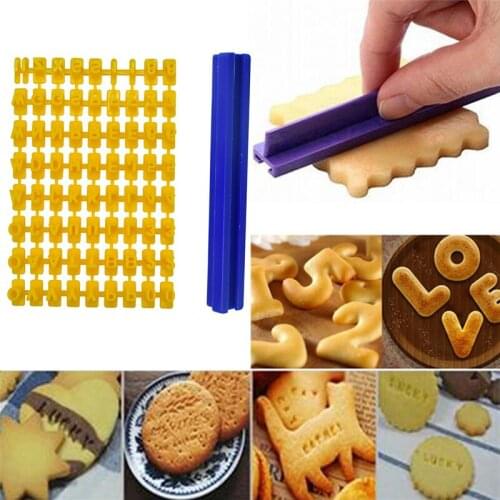 Biscuits Baking Alphabet Mold Set Word Baking Mold Diy Letter Cookie Biscuit Cake Decorate Mold