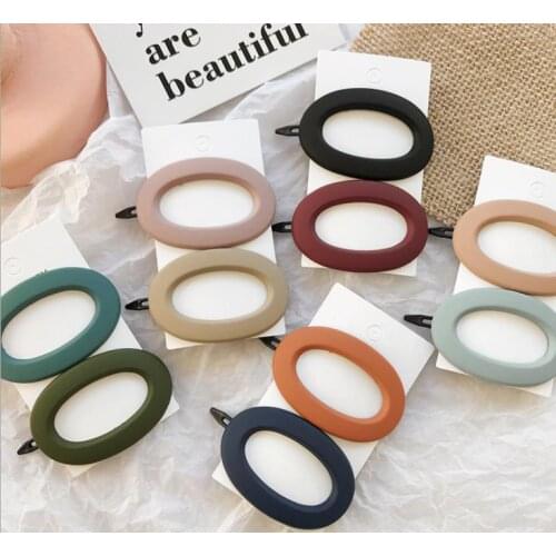 Women headwear simpleGeometric hair clips hair clips office hair barrette ponytail holder cut Girls Hair Accessories