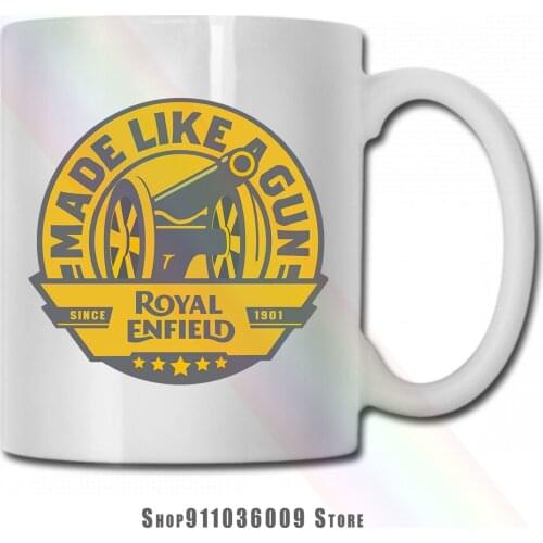 Royal Enfield Made Like Gun Motorcycle mug cup tazas