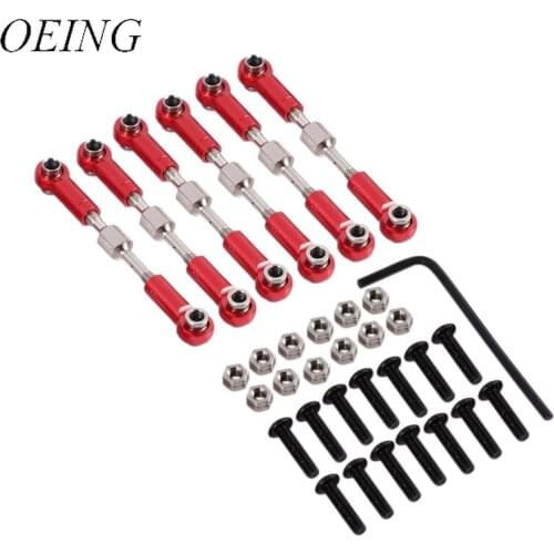 1Set/6Pcs Pull Rod set for 1/14 WLtoys 144001 RC Car Upgrade Spare Parts