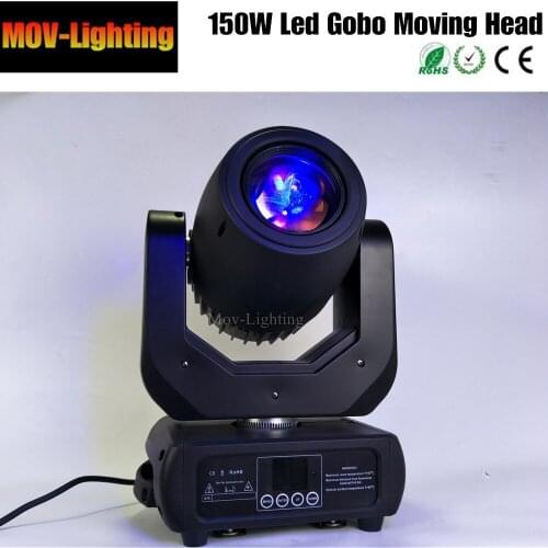 4pcs/lot Free shipping hot led mini gobo moving head light 150w 3 facet prism lens DMX 12 channels