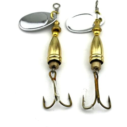 5pcs Spoon Fishing Lure Metal Hard Fishing Bait 7.3cm 7g Isca Artificial Feather Hook Carp Spinnerbait Fishing Tackle (SP146)