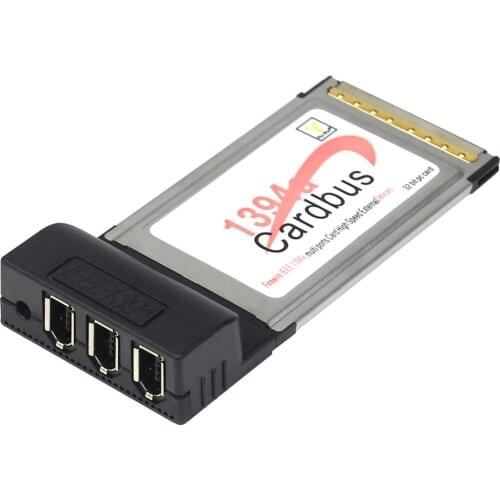 6Pin 1394A IEEE for FireWire 1394 CardBus Card 54mm for PCMCIA Digital Camera DV Camcorders Hard Disks Drives Laptop PC 5