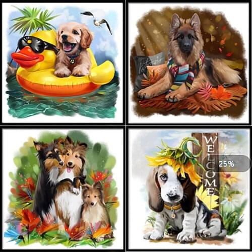 5d Diy Diamond Painting Animal Cross Stitch Full Diamond Kit Embroidery Mosaic Art Picture Rhinestone Gift