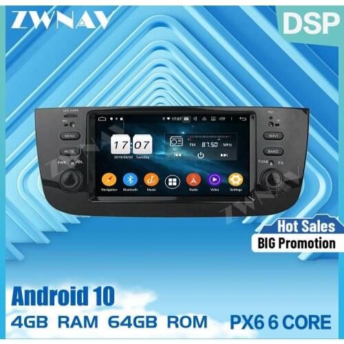 Car Multimedia Player 2 Din Android 10.0 screen For Fiat/Linea/Punto 2009-2015 car GPS Automotivo Radio radio stereo head unit