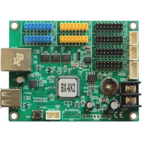 BX-6K2(Ethernet) replace BX-5K1/5K2/5K3 (network port) full Color LED display control card system support info dynamic refresh