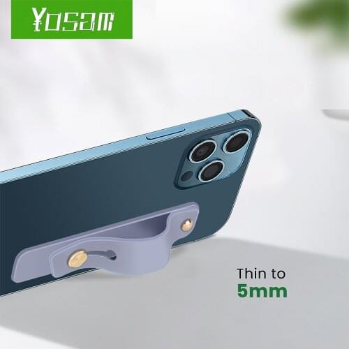 YOSAM Phone Holder Candy Color For iphone Xiaomi Push Pull Finger Stand Grip Ring Wrist Band Strap Universal Cellphone Bracket