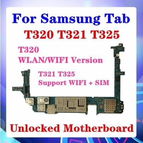 For Samsung Galaxy Tab Pro T320 T321 T325 Motherboard T320 WIFI/WLAN Version T321 T325 Support WIFI+SIM Board Android